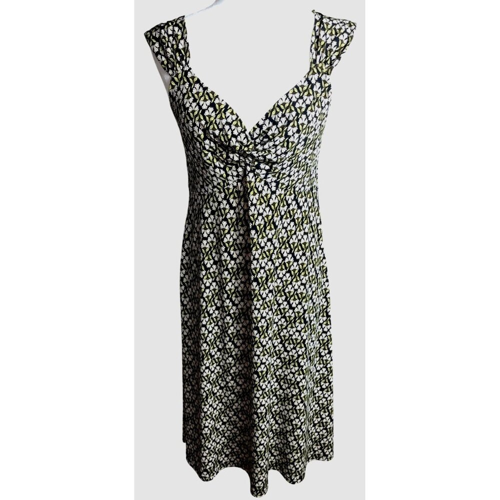 Green Multi Floral Dress Y2K Dark Feminine Midi Whimsigoth A-line Coquette Wom M